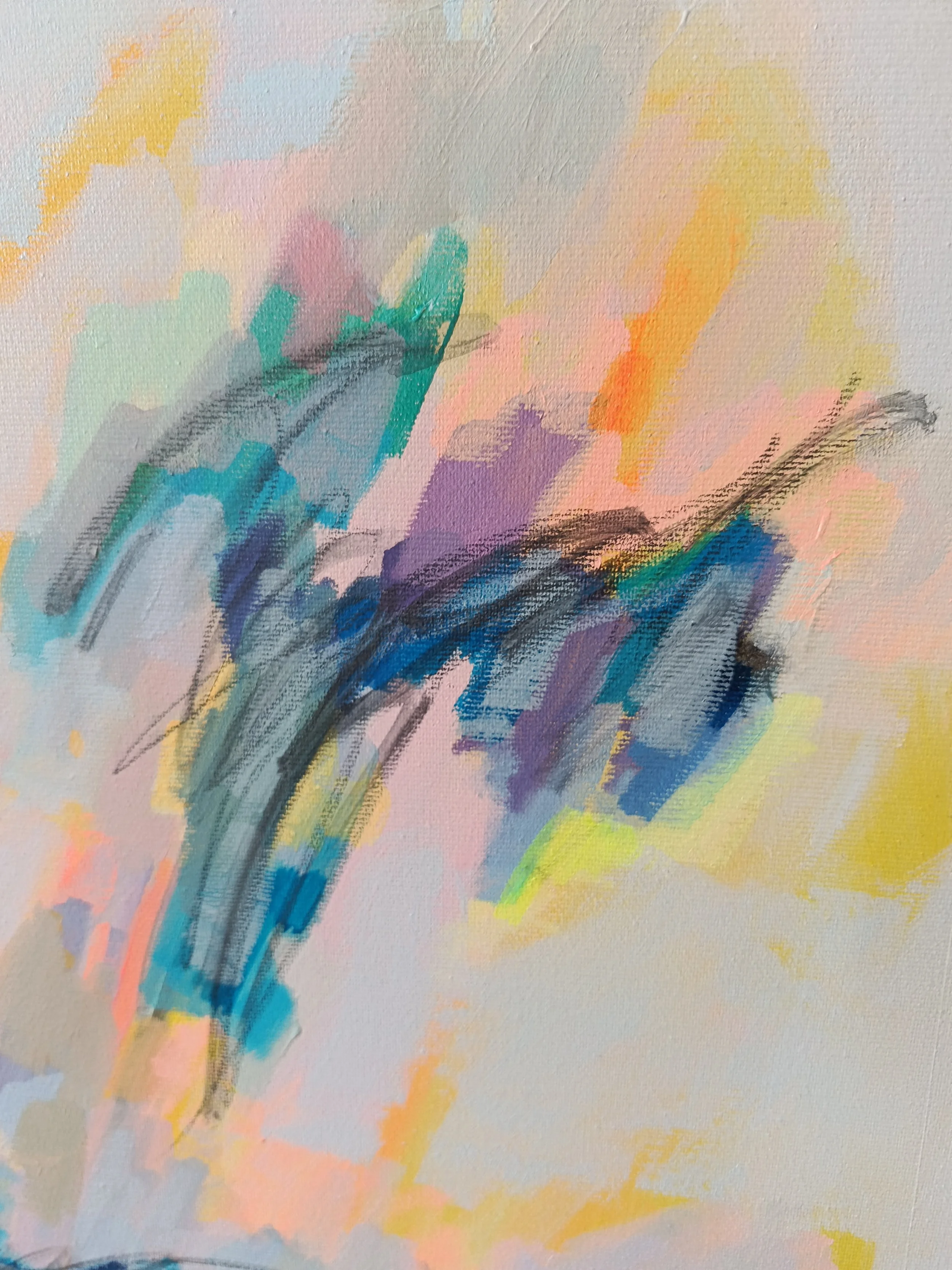 "Todo cambia". Detalle. Acrílico sobre lienzo. 70 x 90