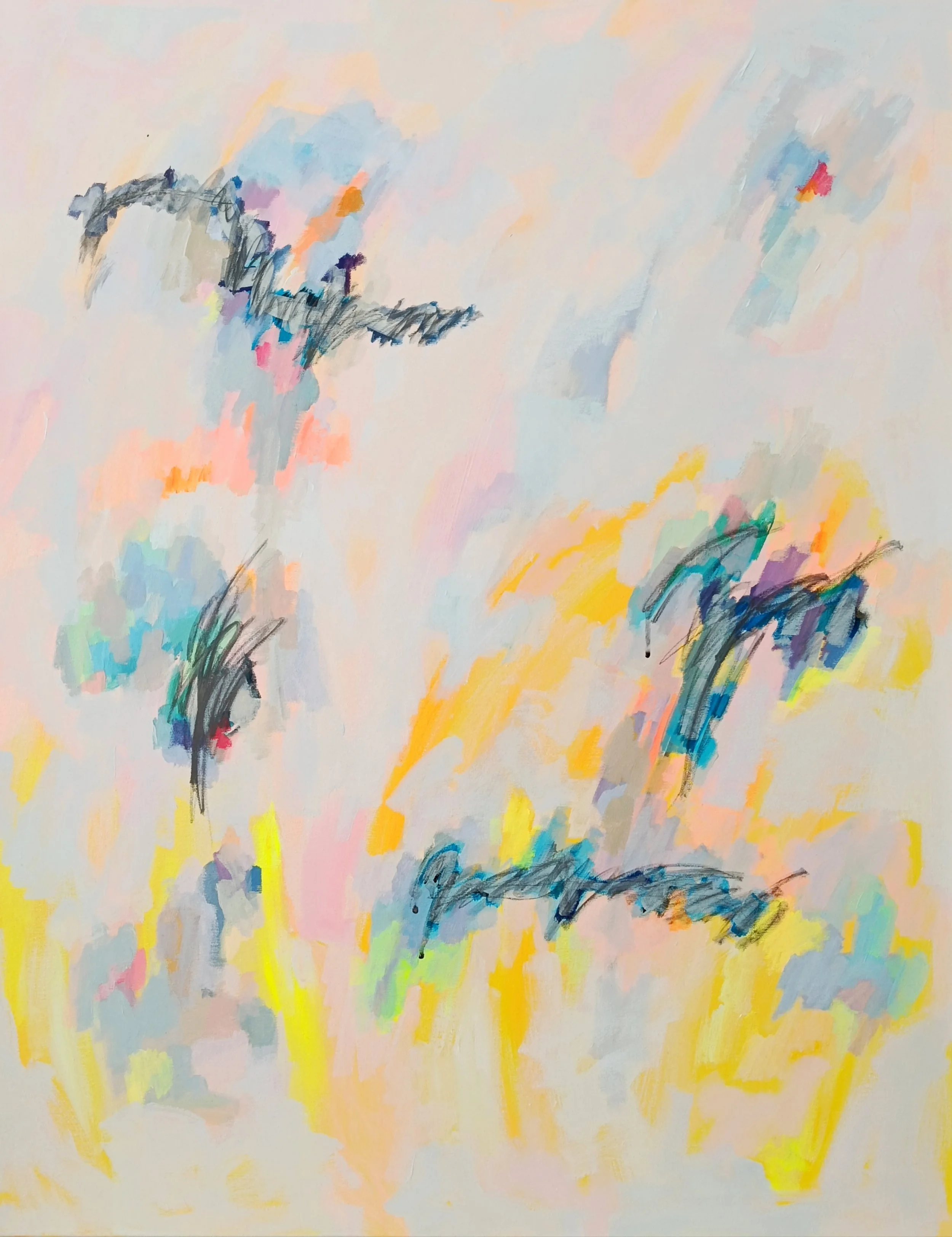 "Todo cambia". Acrílico sobre lienzo. 70 x 90