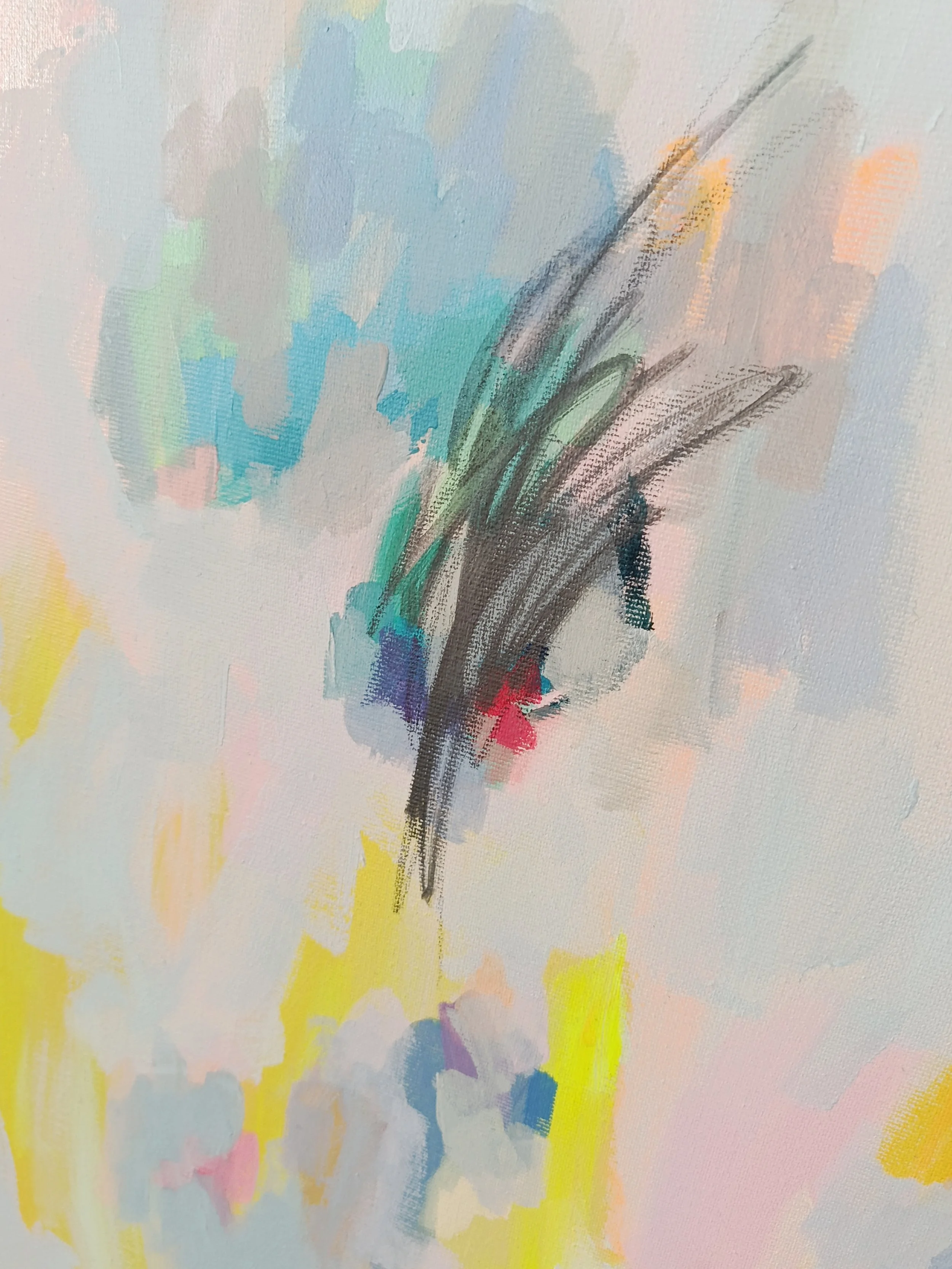 "Todo cambia". Detalle. Acrílico sobre lienzo. 70 x 90