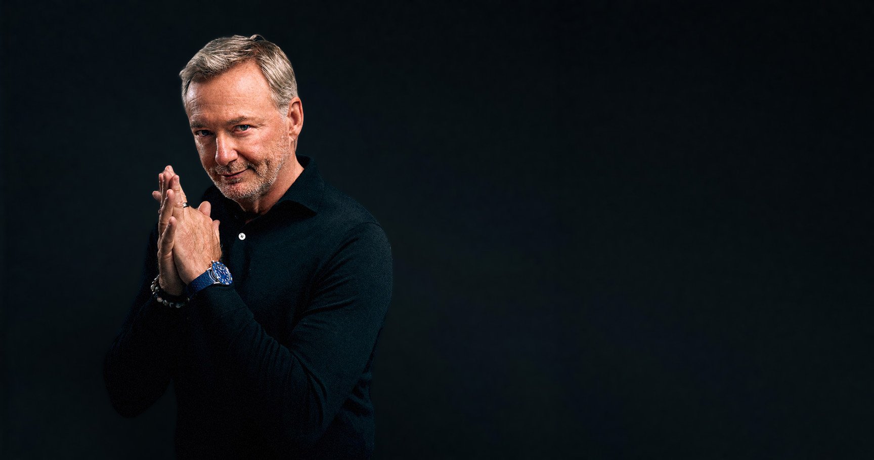 Jay Kelly Senior in dramatic watch promotion.