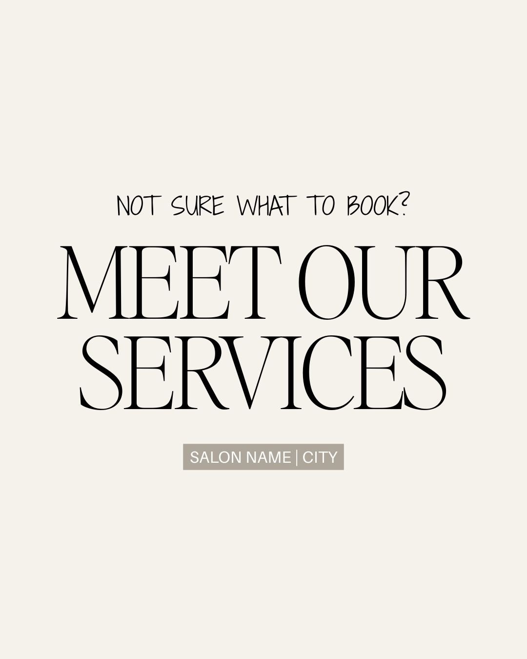 Meet Our Services. 