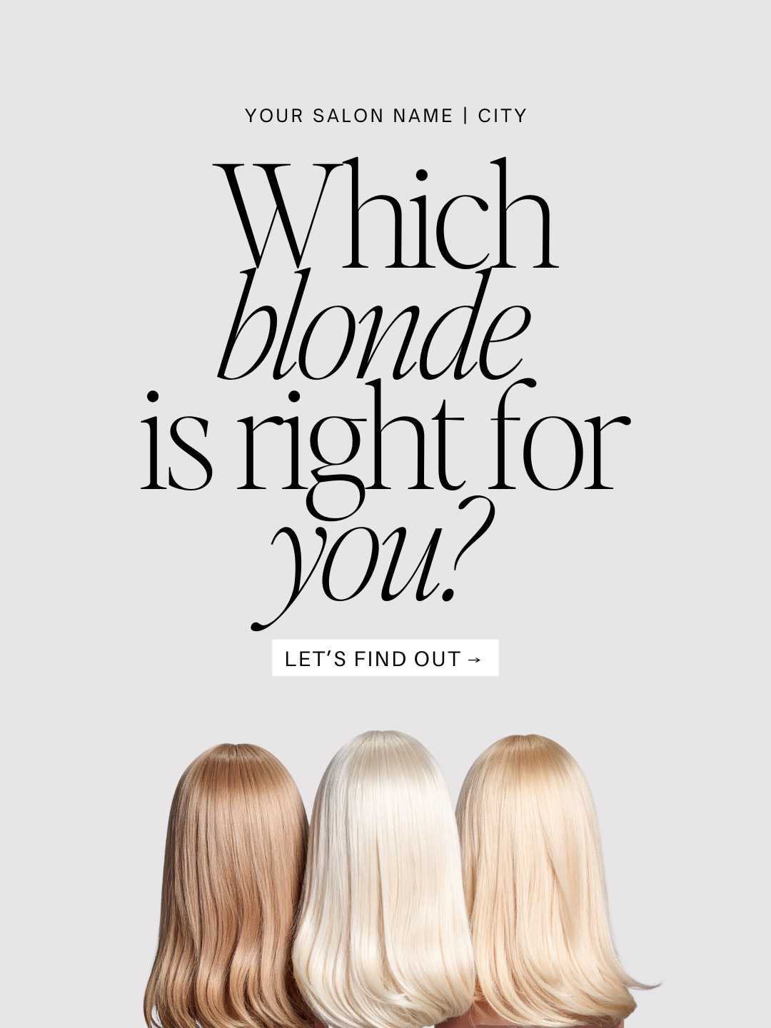 Which blonde is right for you? 
