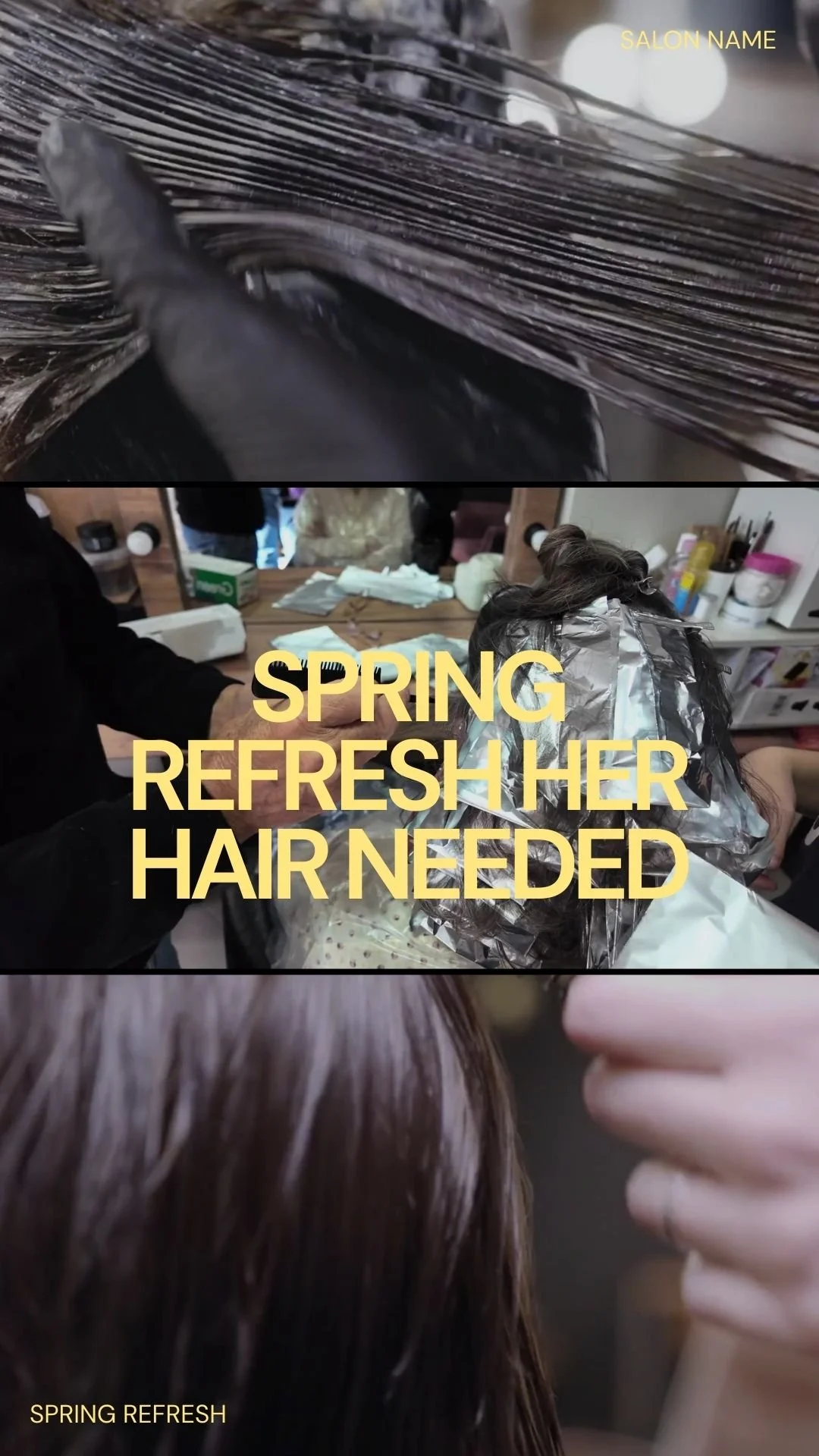 Spring Refresh her hair needed