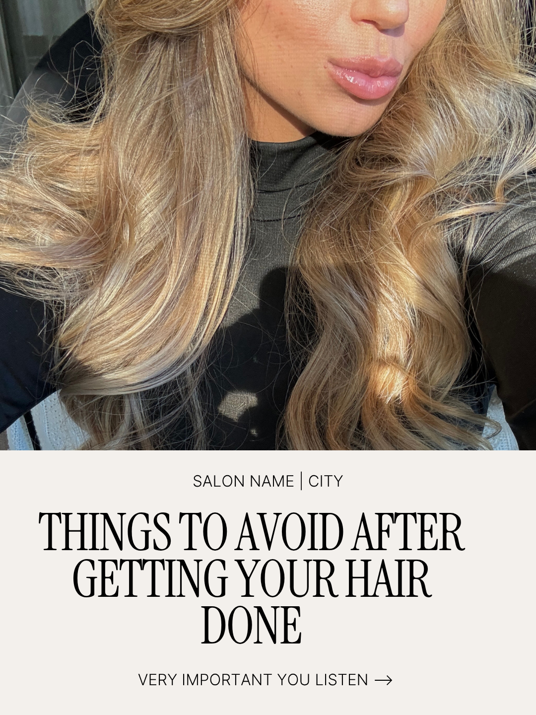 Things to avoid after getting your hair done