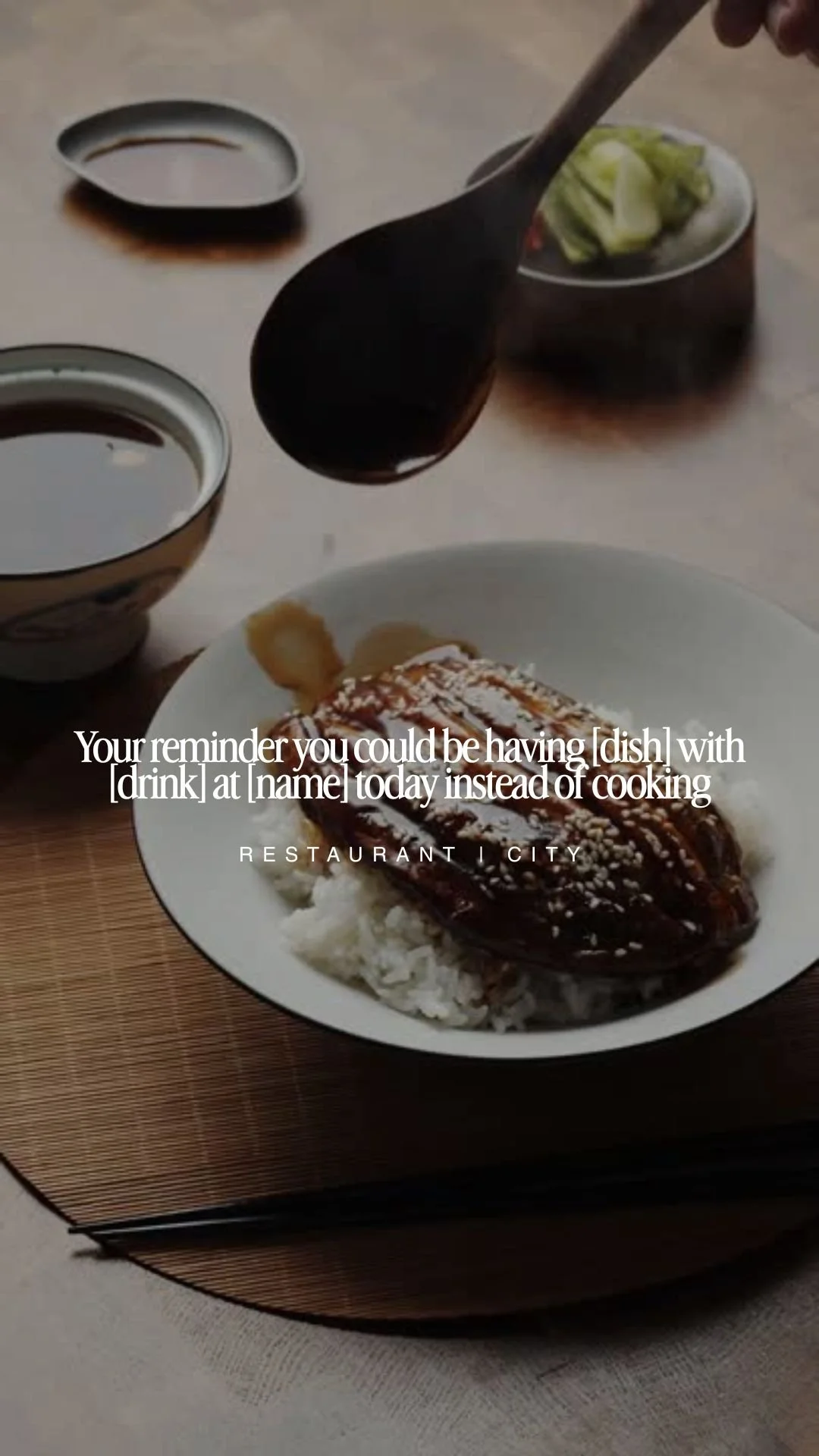 Reel - Your reminder you could be having [dish] with [drink] at [name] today instead of cooking.jpg