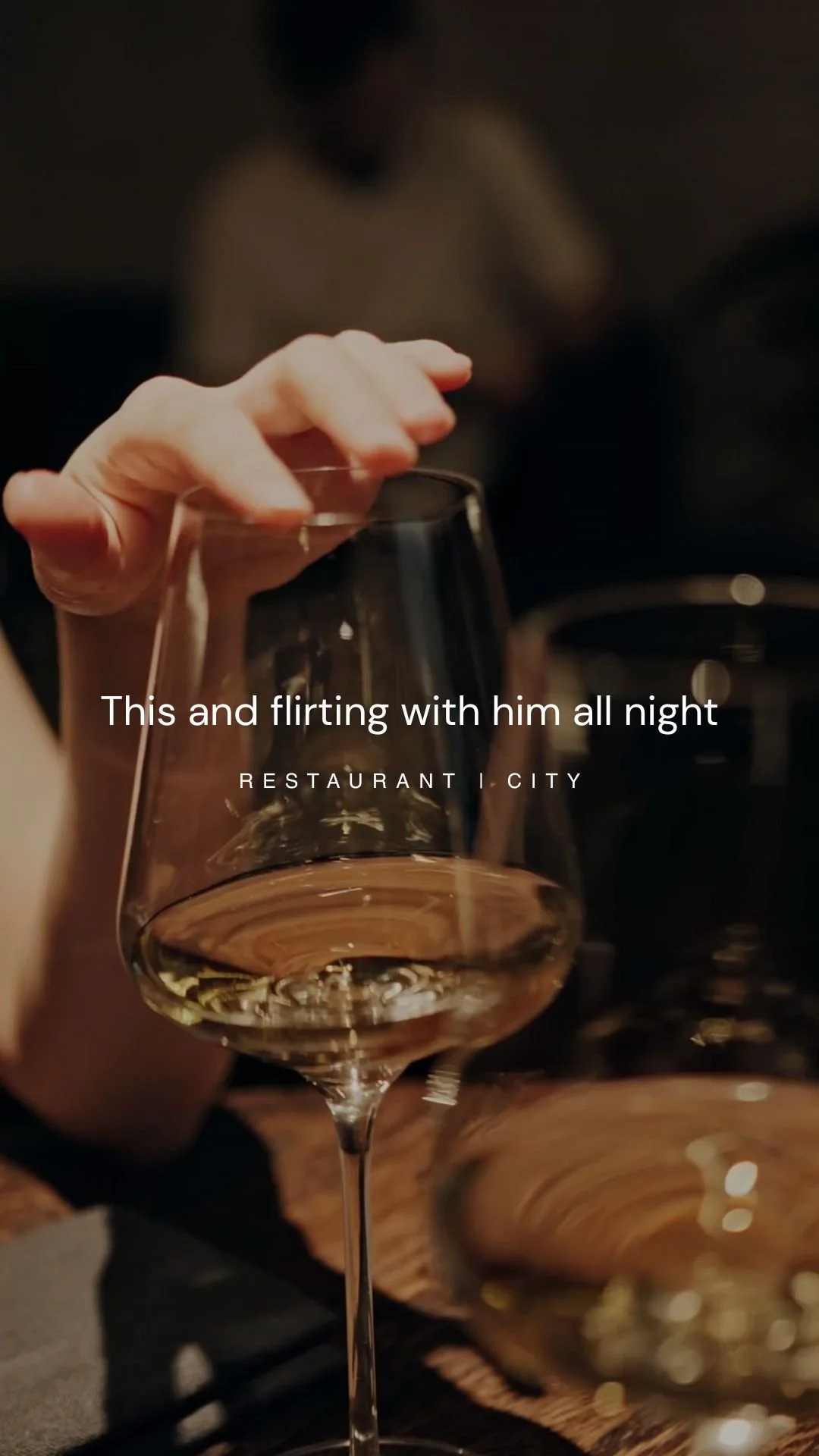 This and flirting with him all night