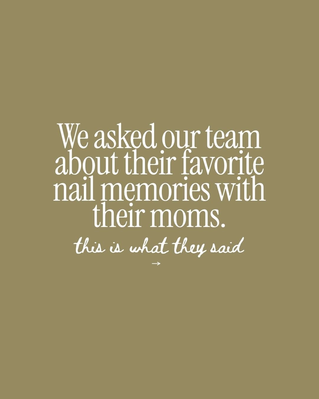 We asked our team about their favorite nail memories with their moms