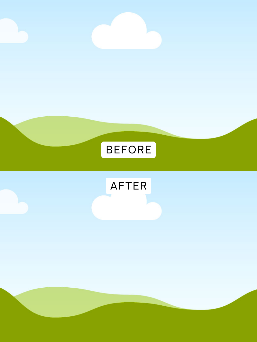 Before —> After