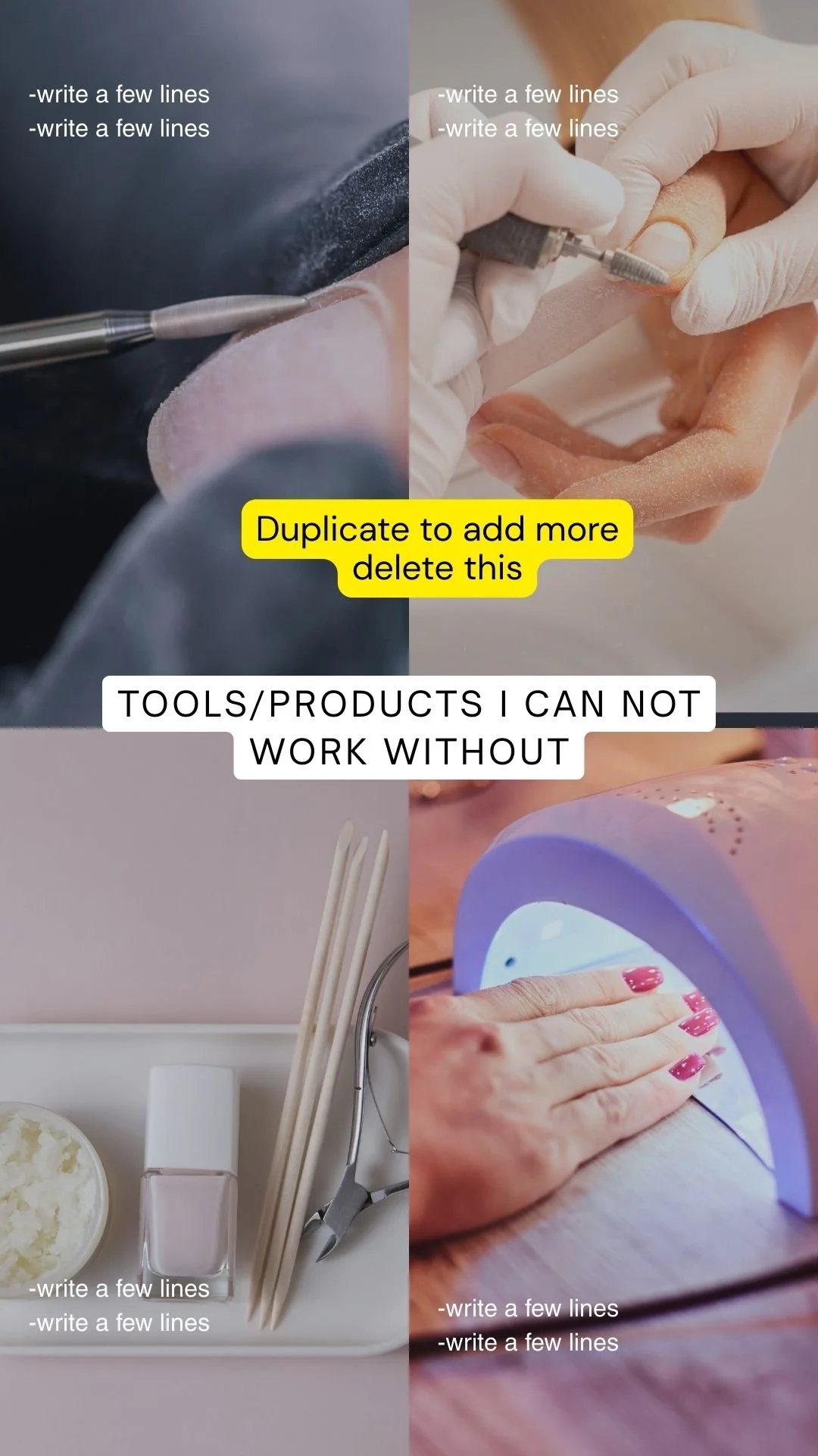 Nail Tools/products I can not work without