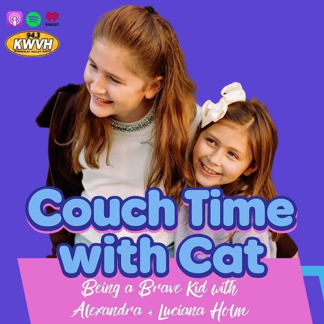 ✨ It&rsquo;s LIVE on your podcast apps!! ✨🎧

Our Couch Time with Cat &mdash; KIDS EDITION episode, &ldquo;Being Brave Kids,&rdquo; is officially out in the world&hellip; and this one is extra special to me 💛

I got to sit down with my girls, Alexan