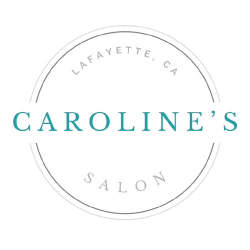 Logo for Caroline's Salon in Lafayette, California, featuring a circular design with the salon's name and location.