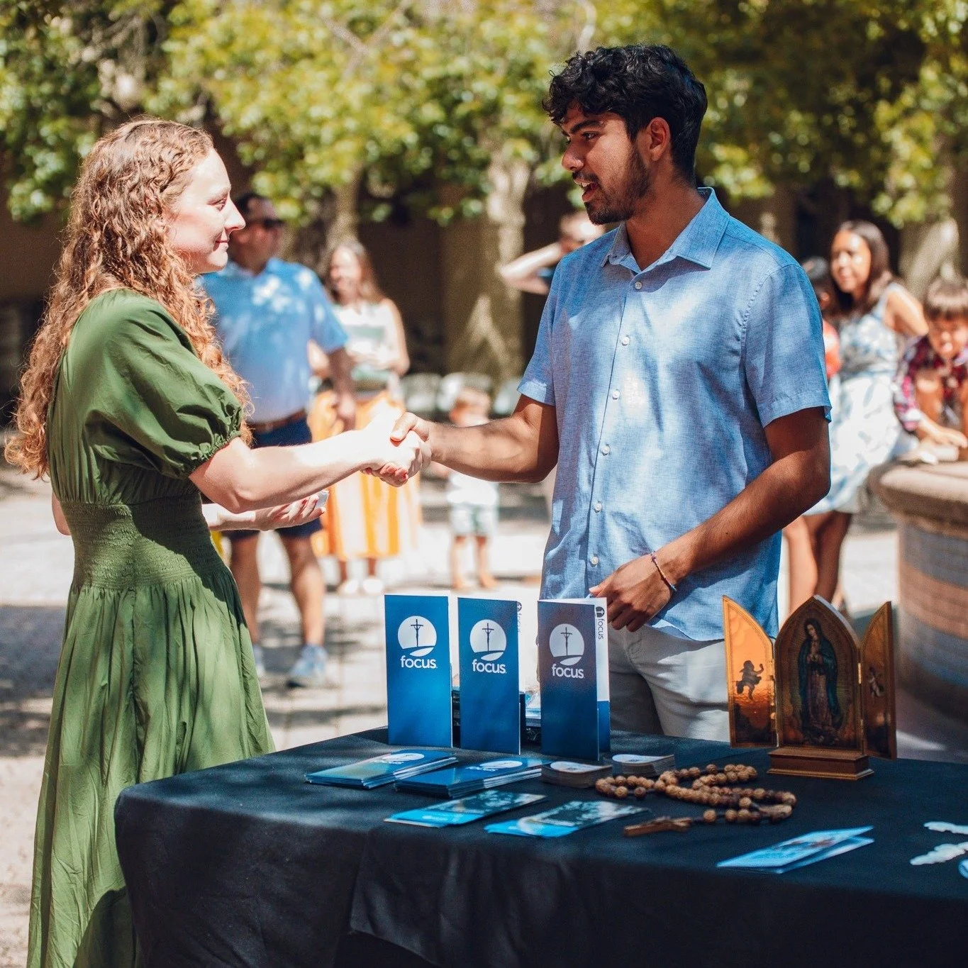 BE SENT ✨ At St. Ann, our mission is simple: bring people to Jesus, form disciples, and send them to transform the world. 🌍

This year, several of our young adults are answering that call by serving as missionaries with FOCUS and NET Ministries. The