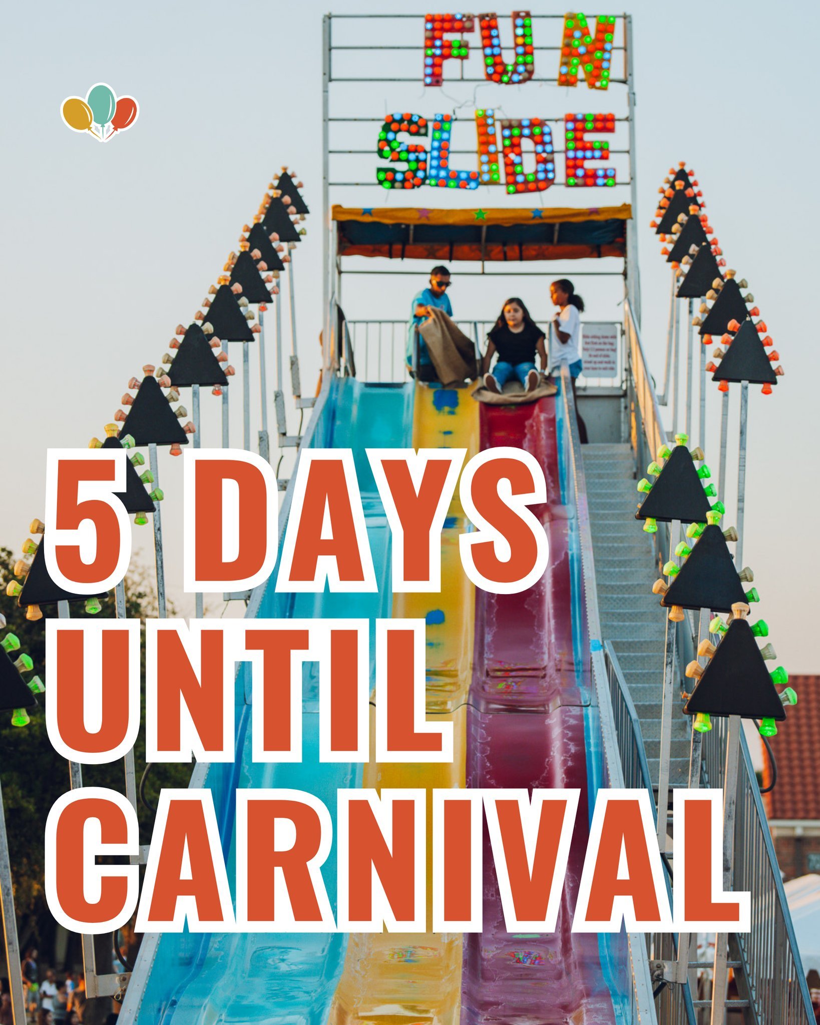 5 DAYS UNTIL CARNIVAL🤪 Everything you need to know at 🔗 stannparish.org/carnival 🎡

Let's look at our check-list!
✅ Last chance to sign up for a volunteer spot!
✅ Donate to the cake walk! 🍪 
✅ Buy your raffle tickets! 🎟 
✅ Plan when you are comi
