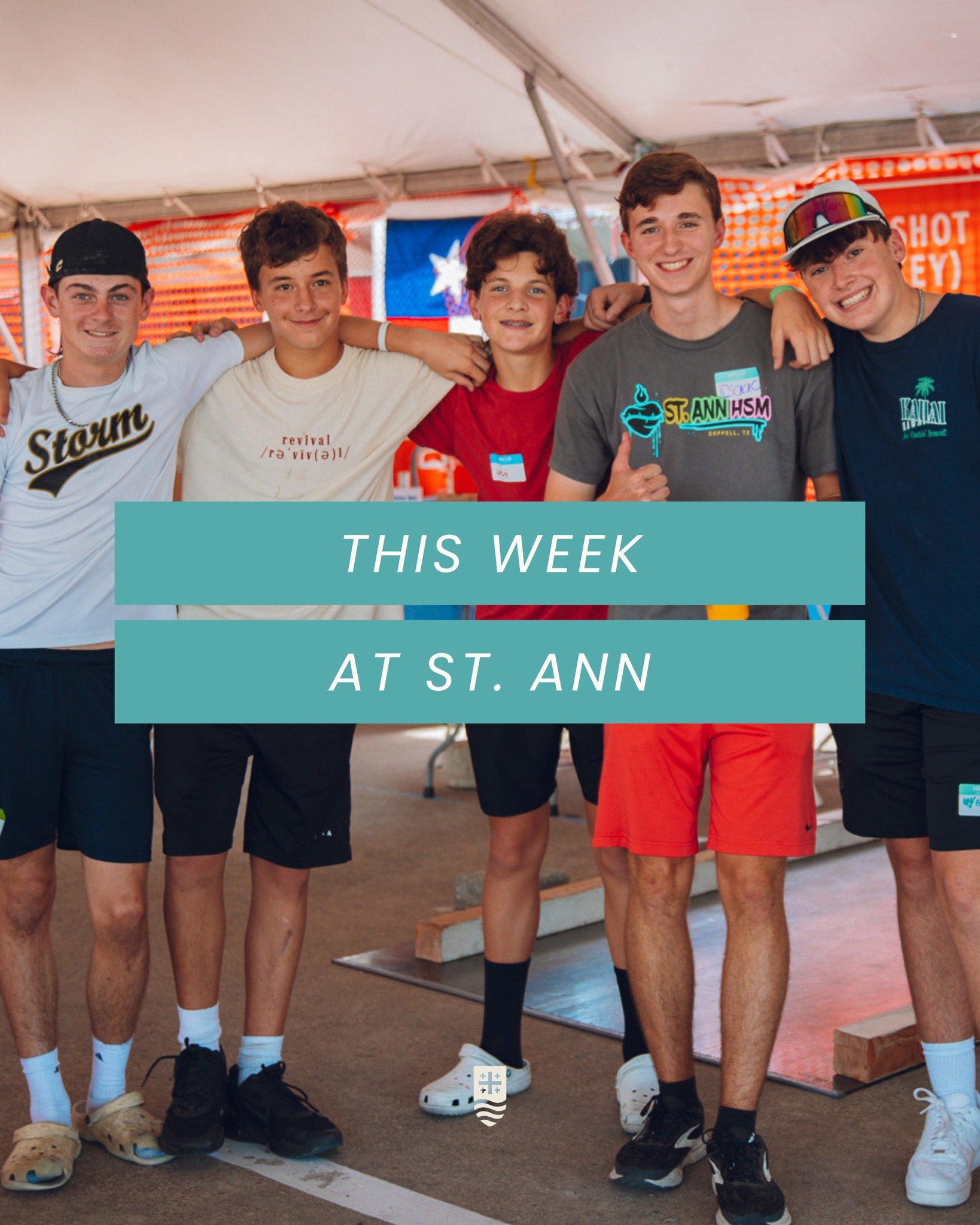 🗓 THIS WEEK AT ST. ANN 🗓

✔  Fall Alpha Course
Thursdays, begins September 24
7 PM | Assisi Hall
🔗 stannparish.org/alpha

✔  St. Ann Men's Summit
October 9-10 | Registration is open!
🔗 stannparish.org/adults

✔  CRHP Men's Retreats
🔗 stannparish