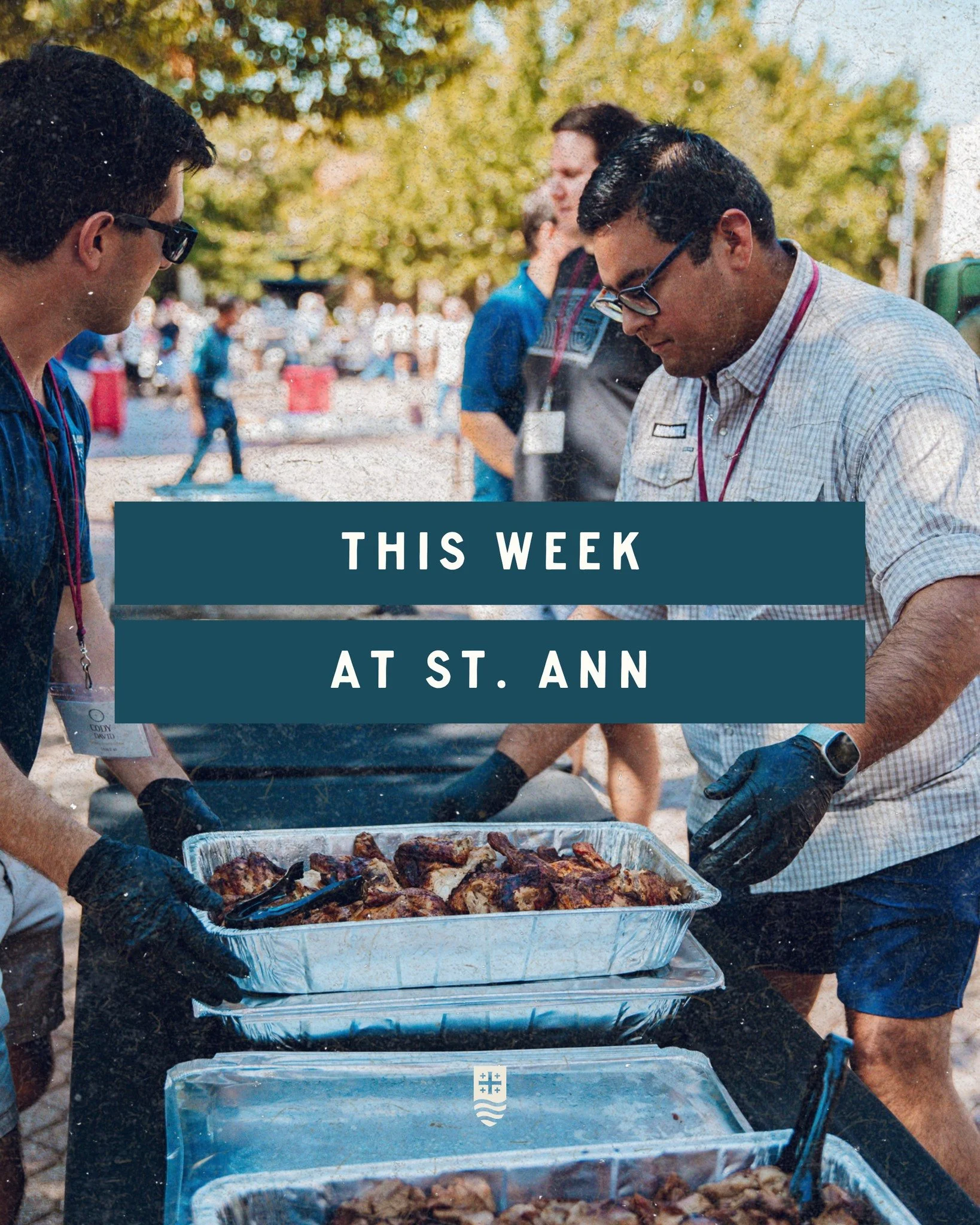 🗓 THIS WEEK AT ST. ANN 🗓

✔ Confessions Canceled: October 14 &amp; 17
✔ Office Closed: This Wednesday, October 14

✔ Declare // Young Adults - Adoration will be in the Main Church: 7 - 8:15 pm Fellowship + Community: 8:15 - 9:30pm

✔ Mass of Rememb