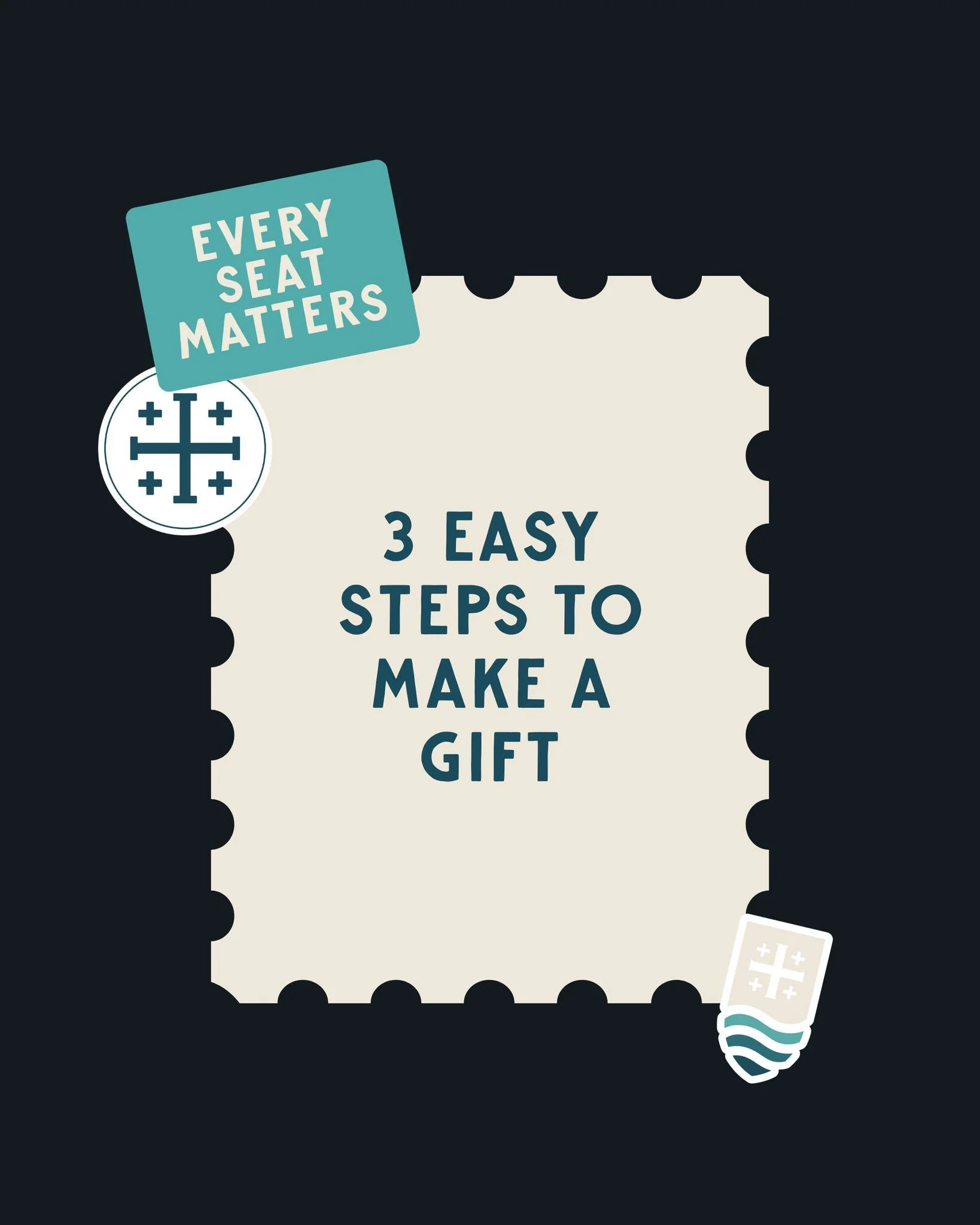 EVERY SEAT MATTERS // Ready to take your next step? Supporting the mission of St. Ann is simple! Whether you're starting to give or increasing your current gift, a few quick steps are all it takes to update your giving.

Here's how to get started:
+ 