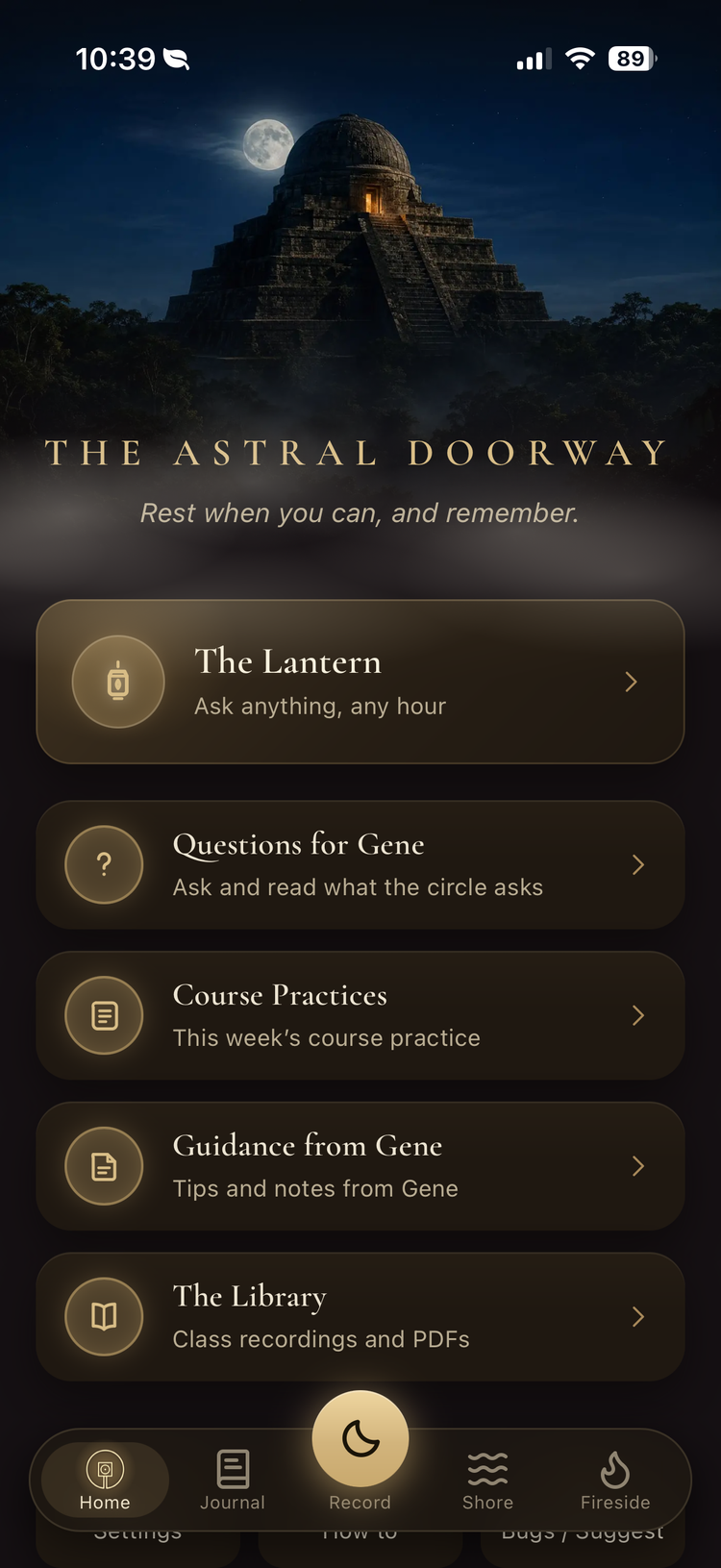 The Astral Doorway app