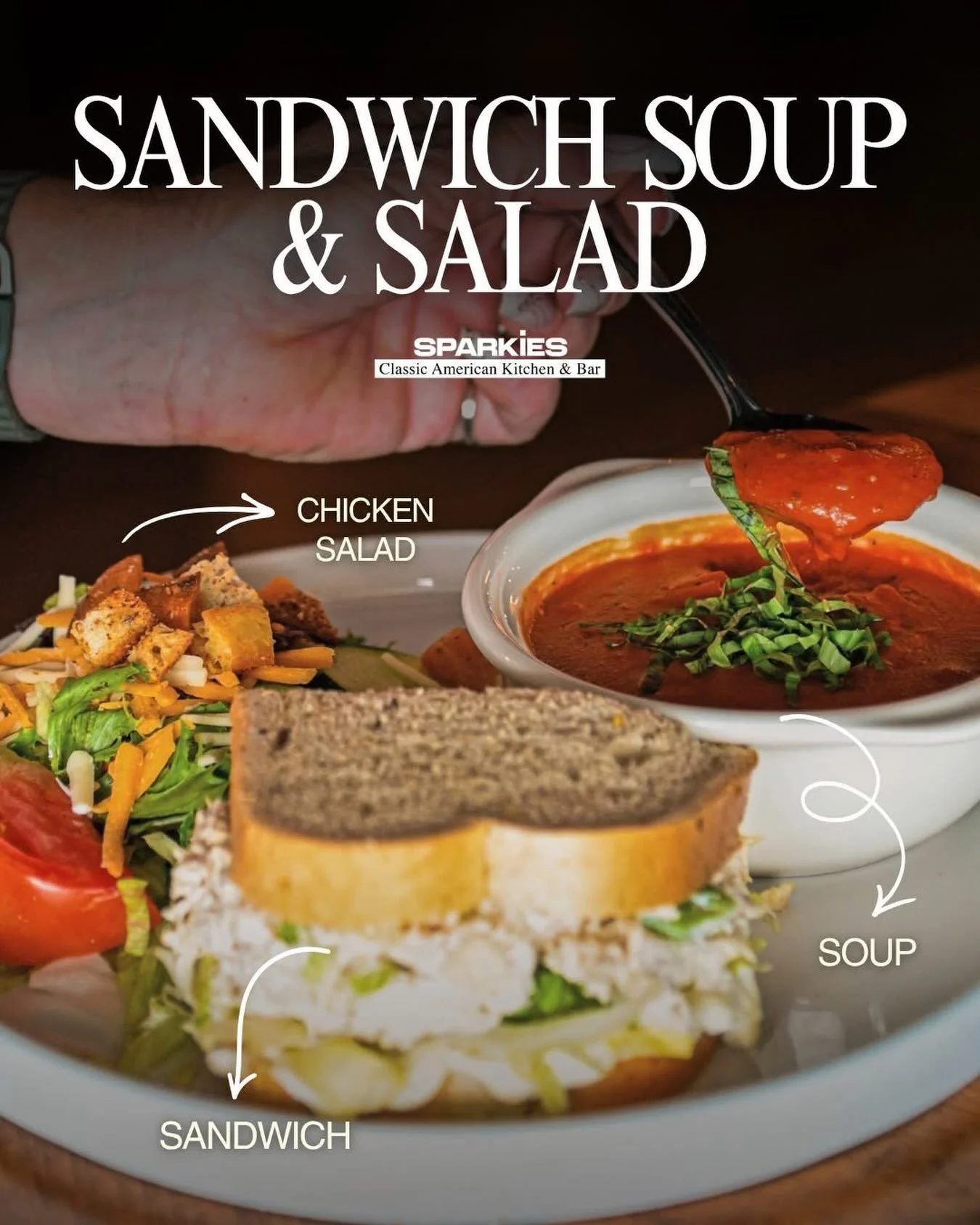 Need a quick midday pick-me-up? Our Express Lunch makes it easy to enjoy a satisfying meal without overthinking it. Choose from chicken salad, turkey, or ham, paired with soup and salad for a lunch worth stepping away from your desk for. 🍲✨

📍 2868