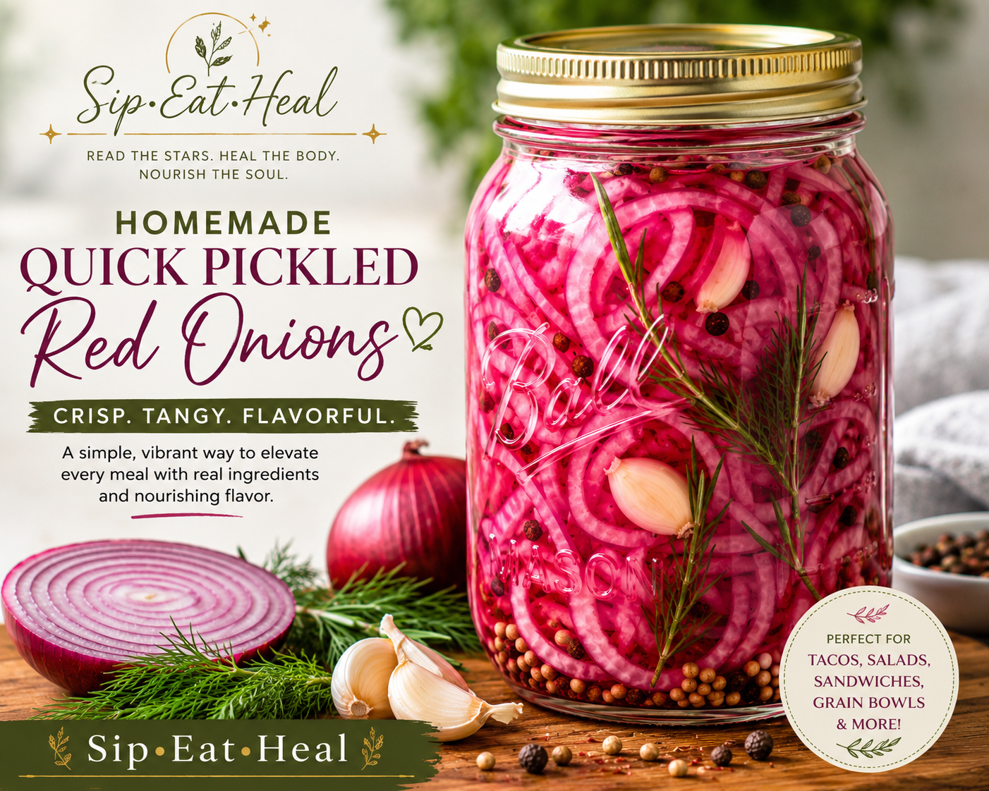 Homemade Quick Pickled Red Onions