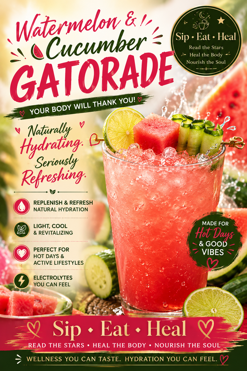Watermelon & Cucumber Gatorade