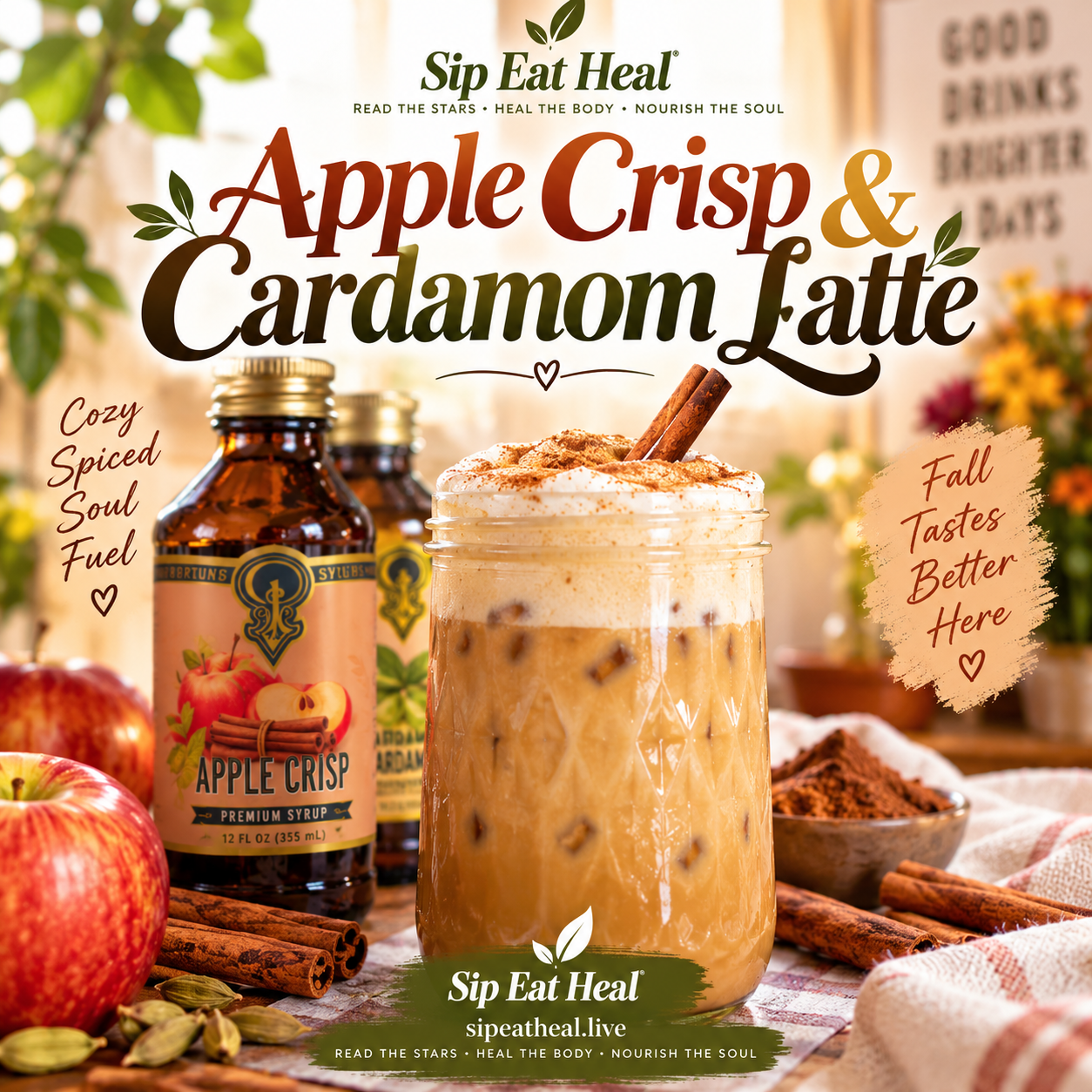 Apple Crisp & Cardamom Latte