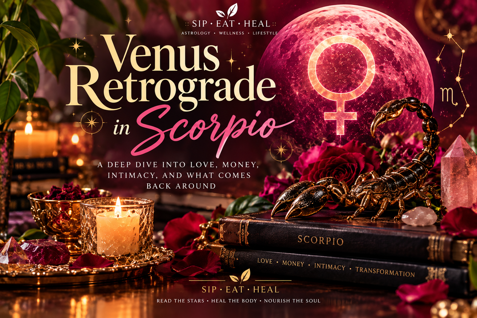 Venus Retrograde in Scorpio: Love, Money, Intimacy & What Comes Back Around
