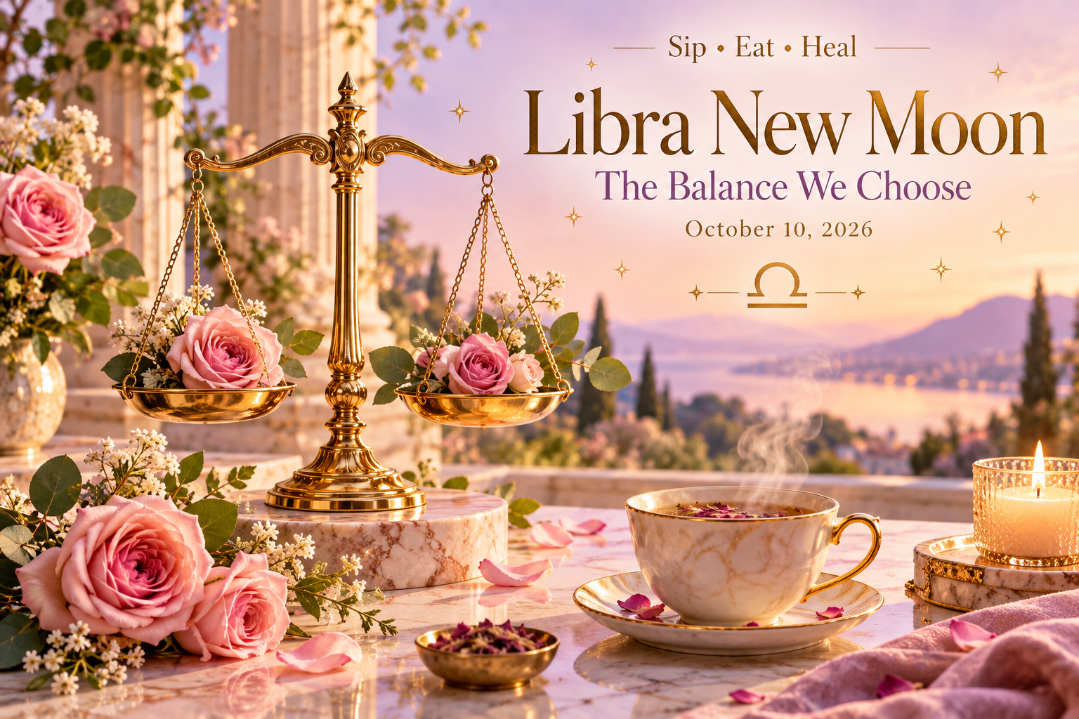 Libra New Moon: The Balance We Choose
October 10, 2026 • New Moon at 17° Libra