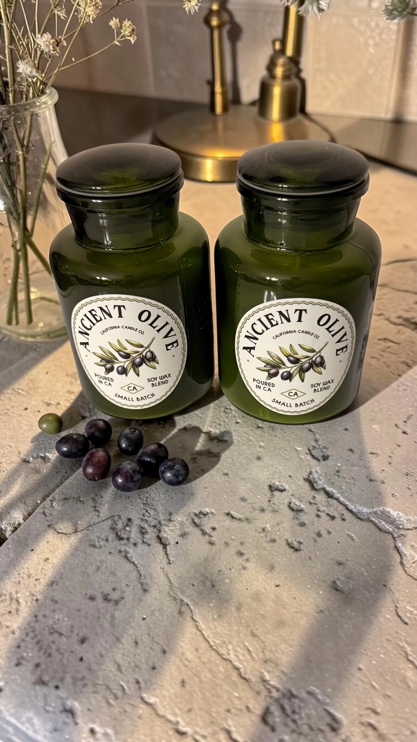 Mediterranean Collection Soy Wax Candles | Basil, Tomato & Ancient Olive