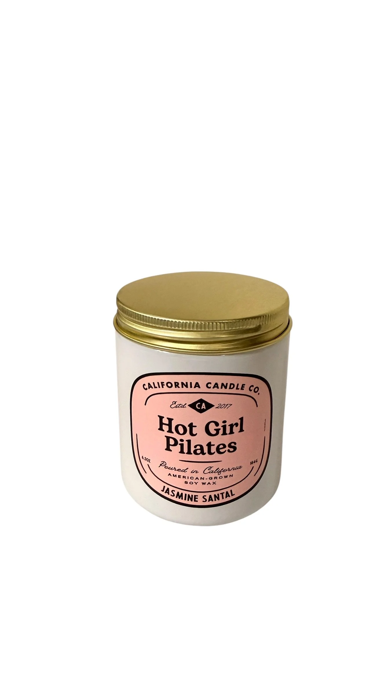 Hot Girl Pilates Soy Candle | Jasmine Santal