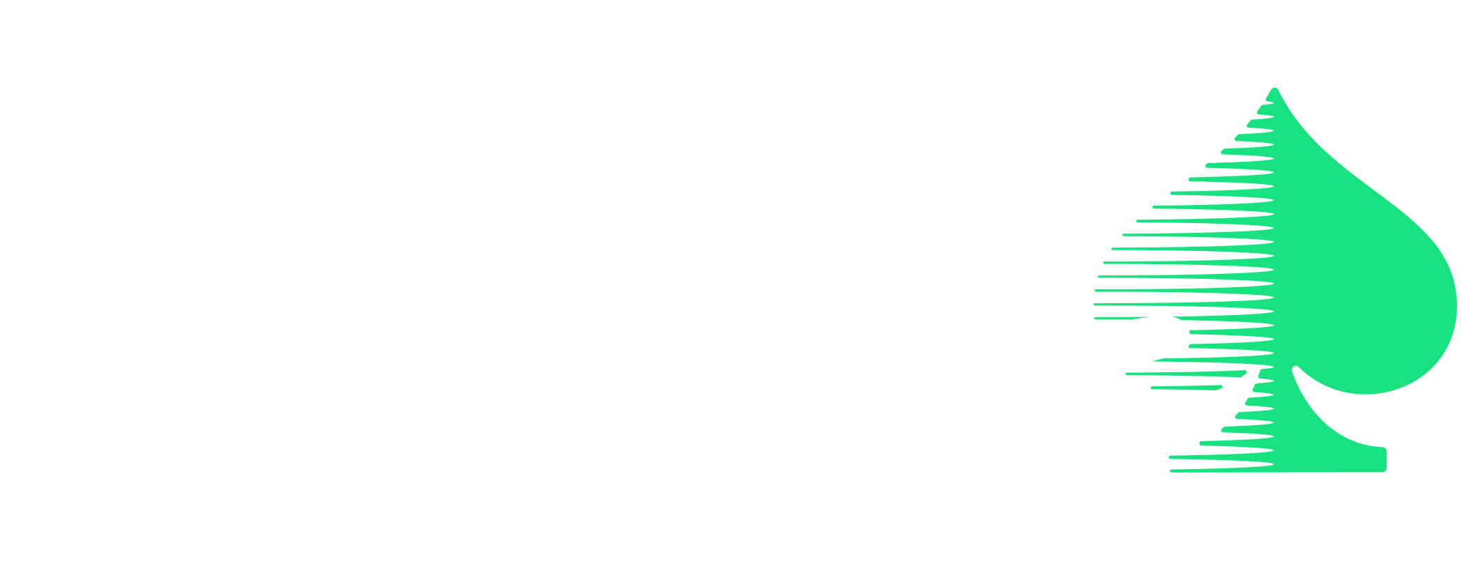 Logo of Atlantic City Aeons featuring bold white stylized text and a green spade symbol on a black background.