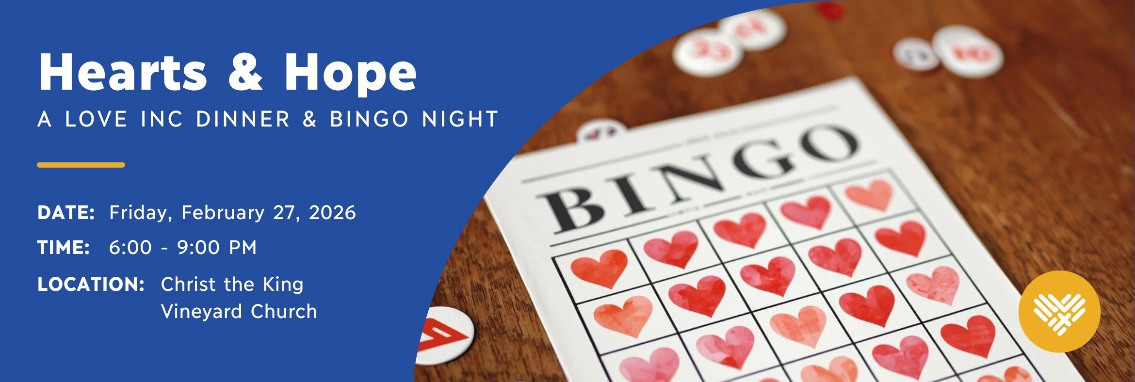 You’re Invited: Hearts &amp; Hope Dinner &amp; Bingo Night