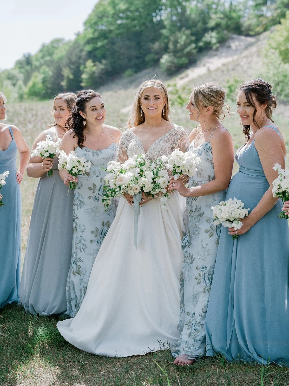 Fresh take on something blue wedding floral design - west michigan florist weddings 9.jpg
