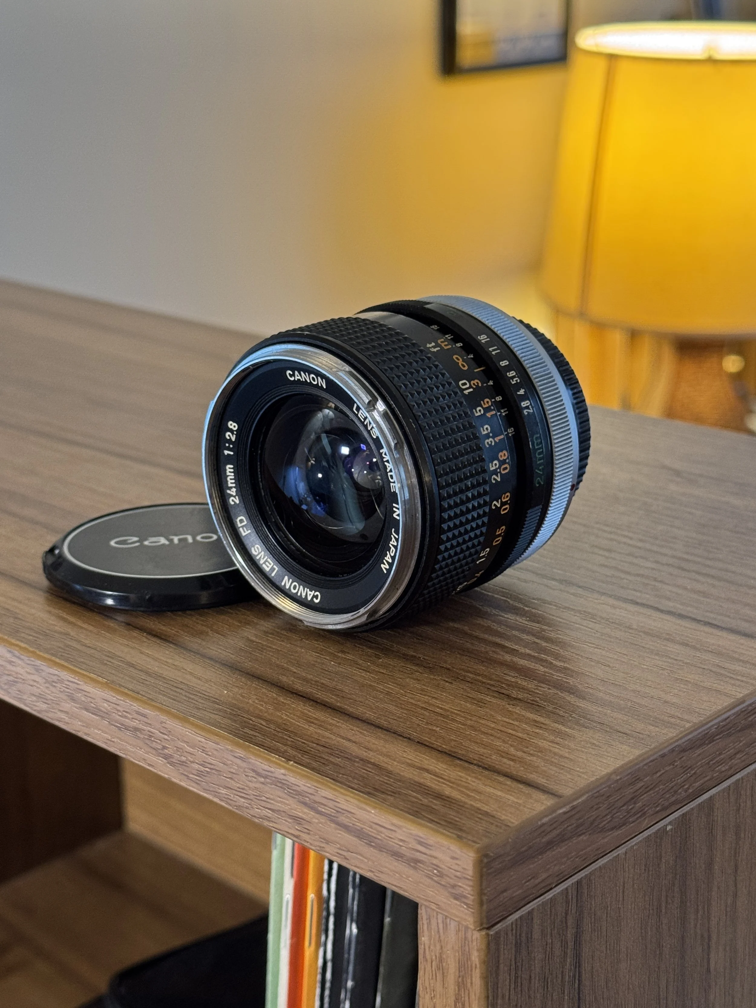 Canon FD 24mm f/2.8 Lens "Chrome Nose"