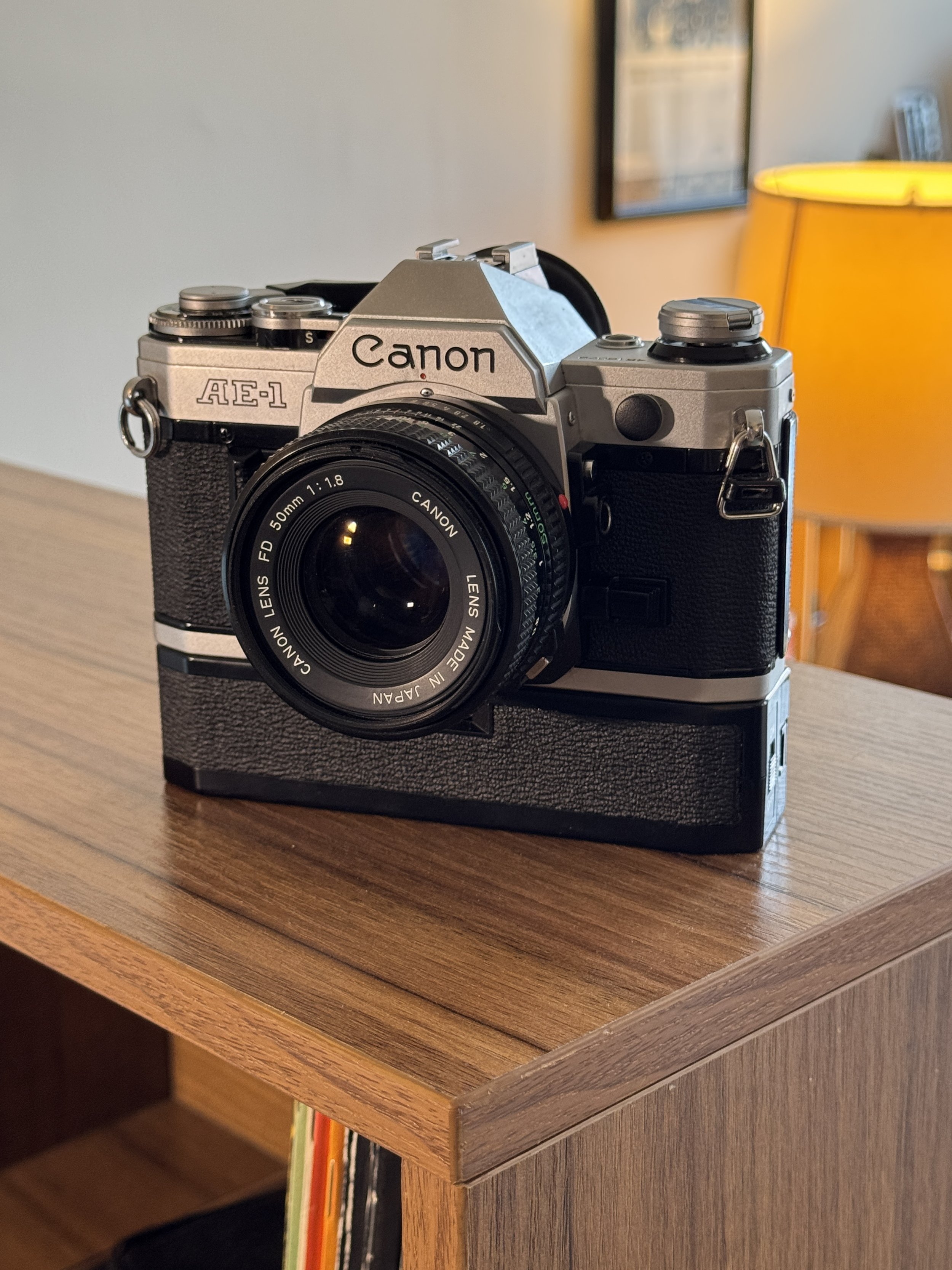 Canon AE-1 + FD 50mm f/1.8 + Canon Power Winder A