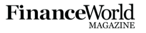 Finance World Magazine logo with black text on a white background.