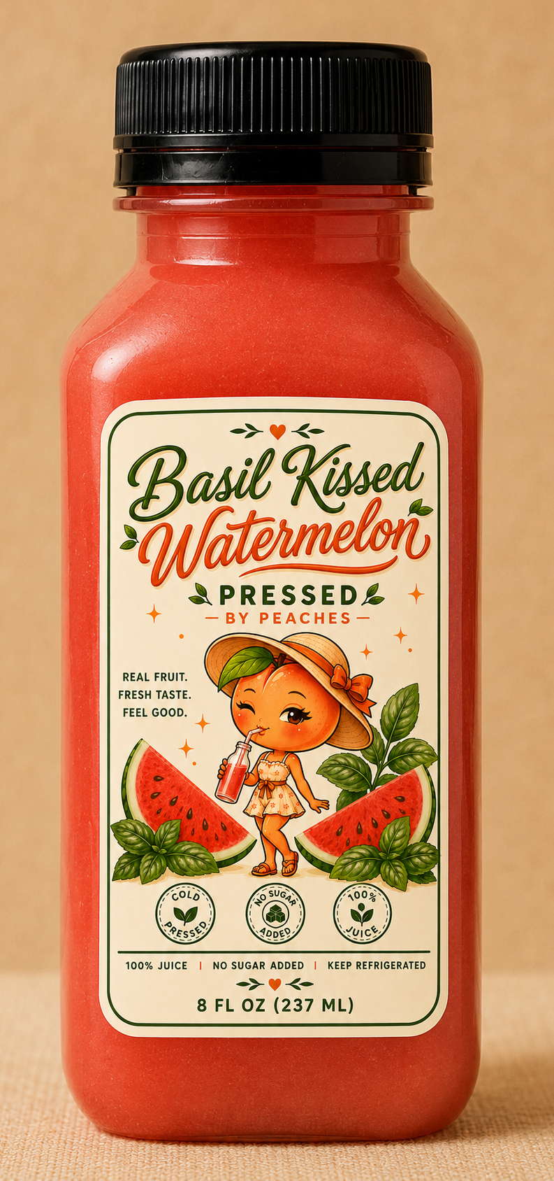 Basil Kissed Watermelon