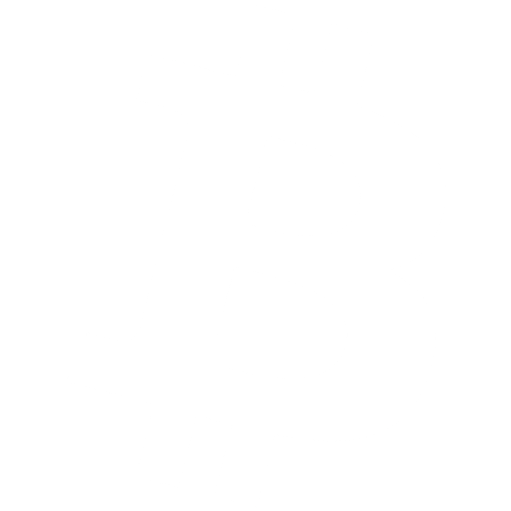 White Bitcoin symbol on a black background