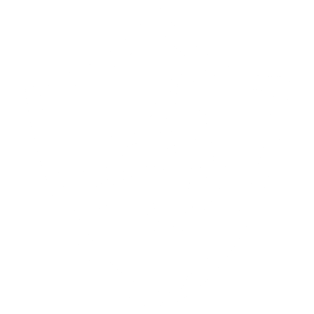 Black and white emblem featuring a stylized unicorn within a shield outline.