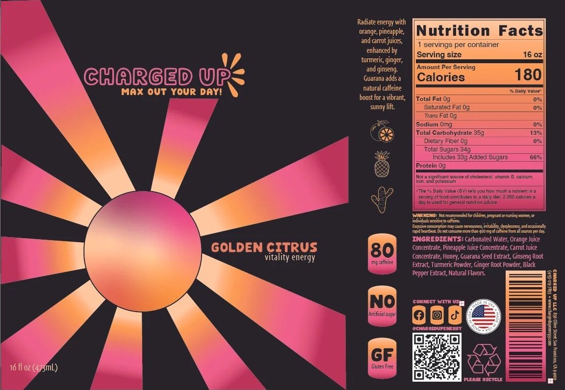 Golden Citrus can dieline