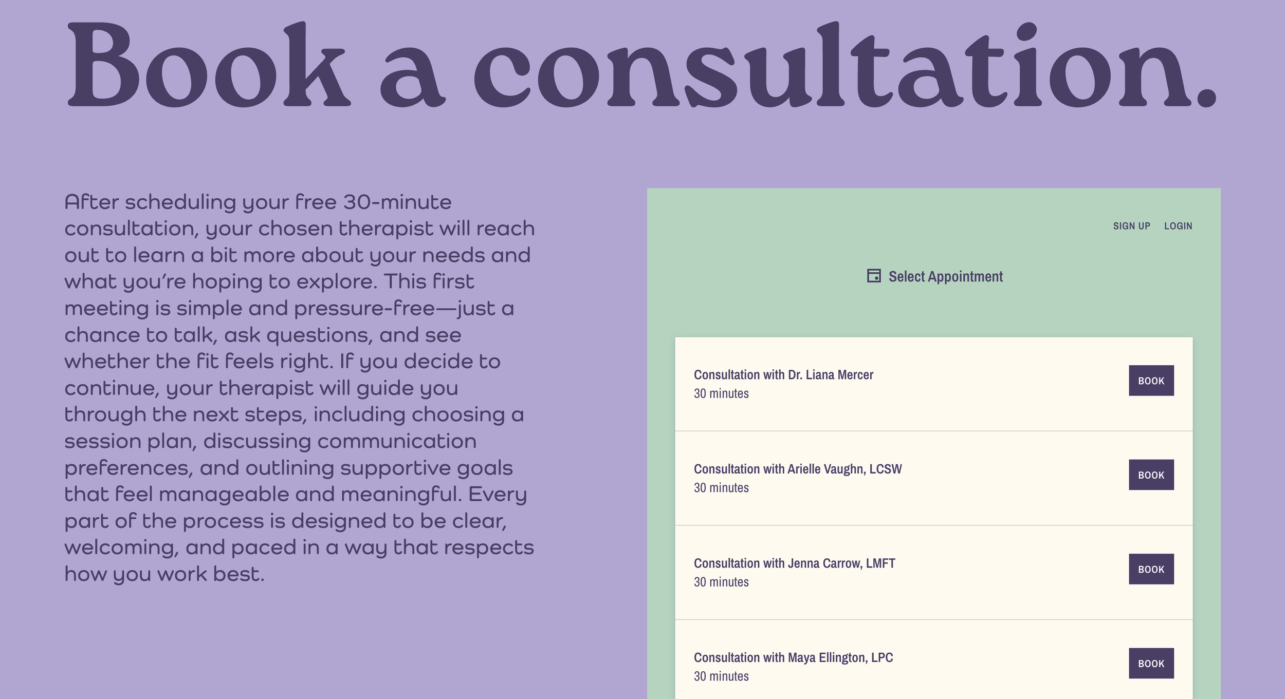 book a consultation form