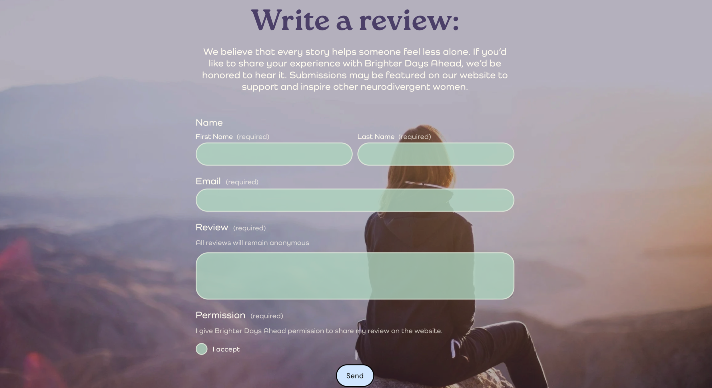 write a review page