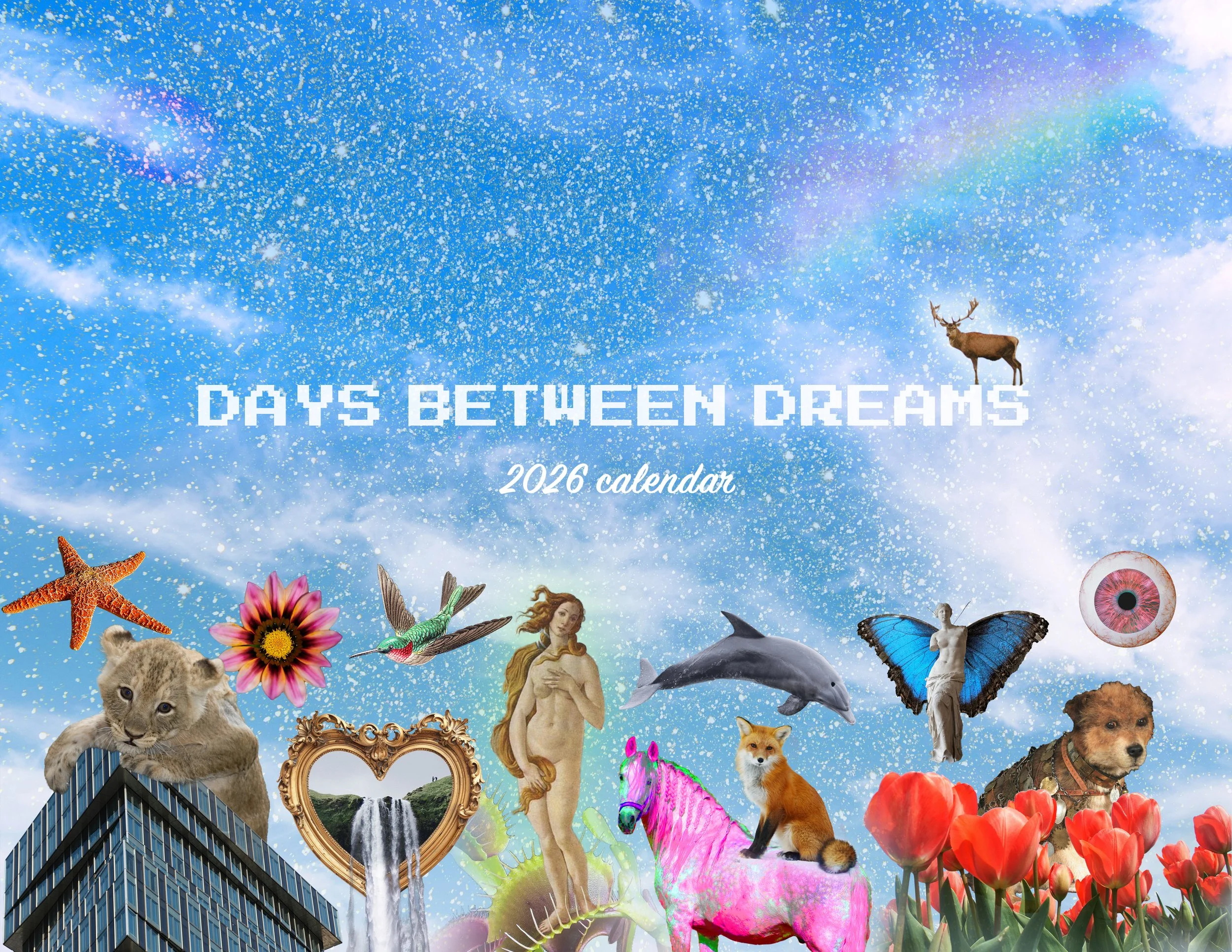 cover of days between dreams 2026 calendar