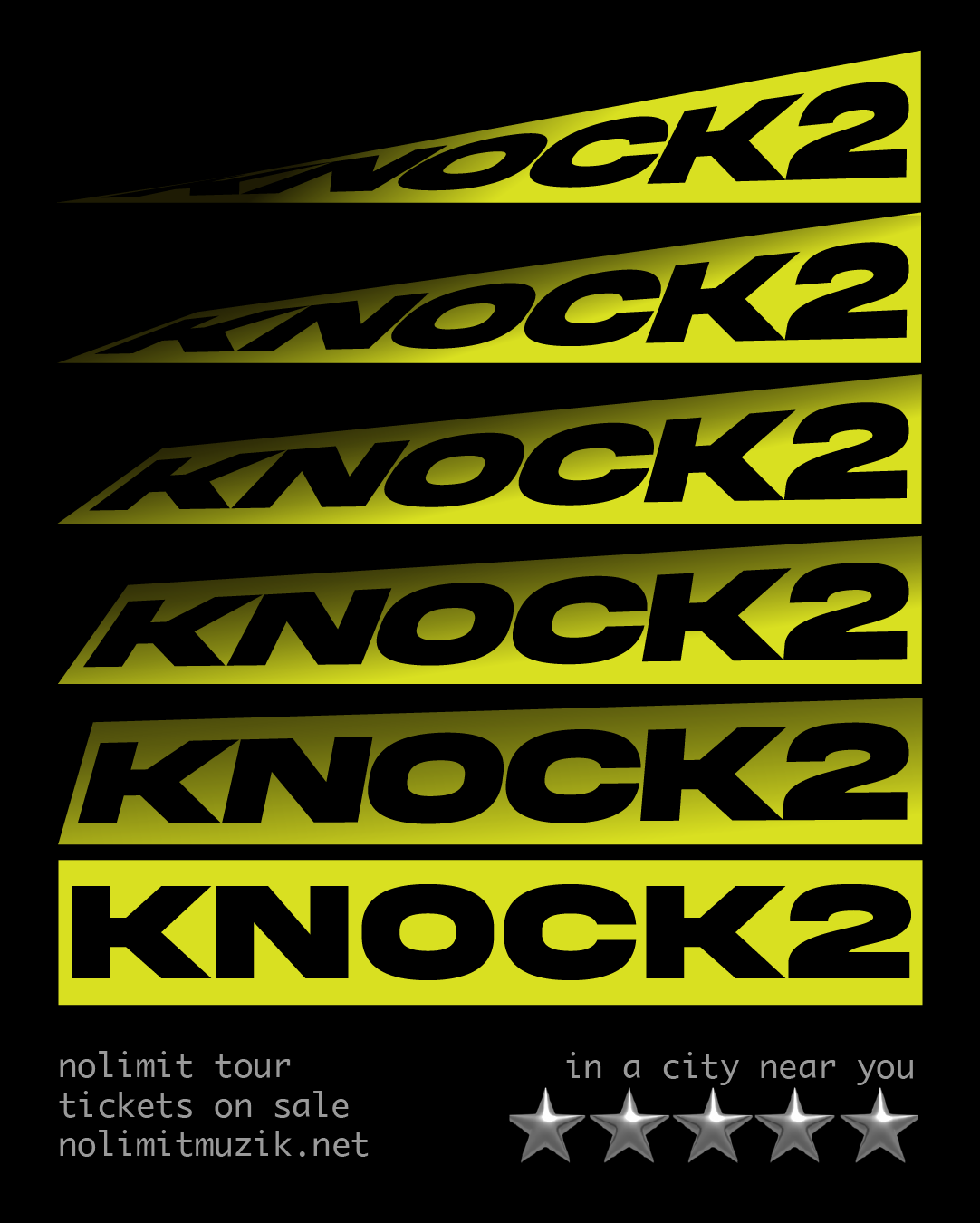 knock 2 poster for nolimit tour