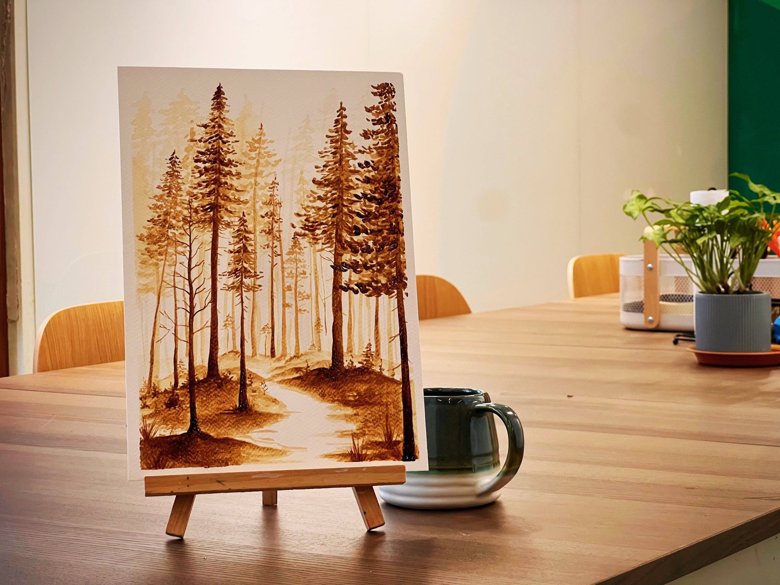 Brew &amp; Paint: Coffee Painting