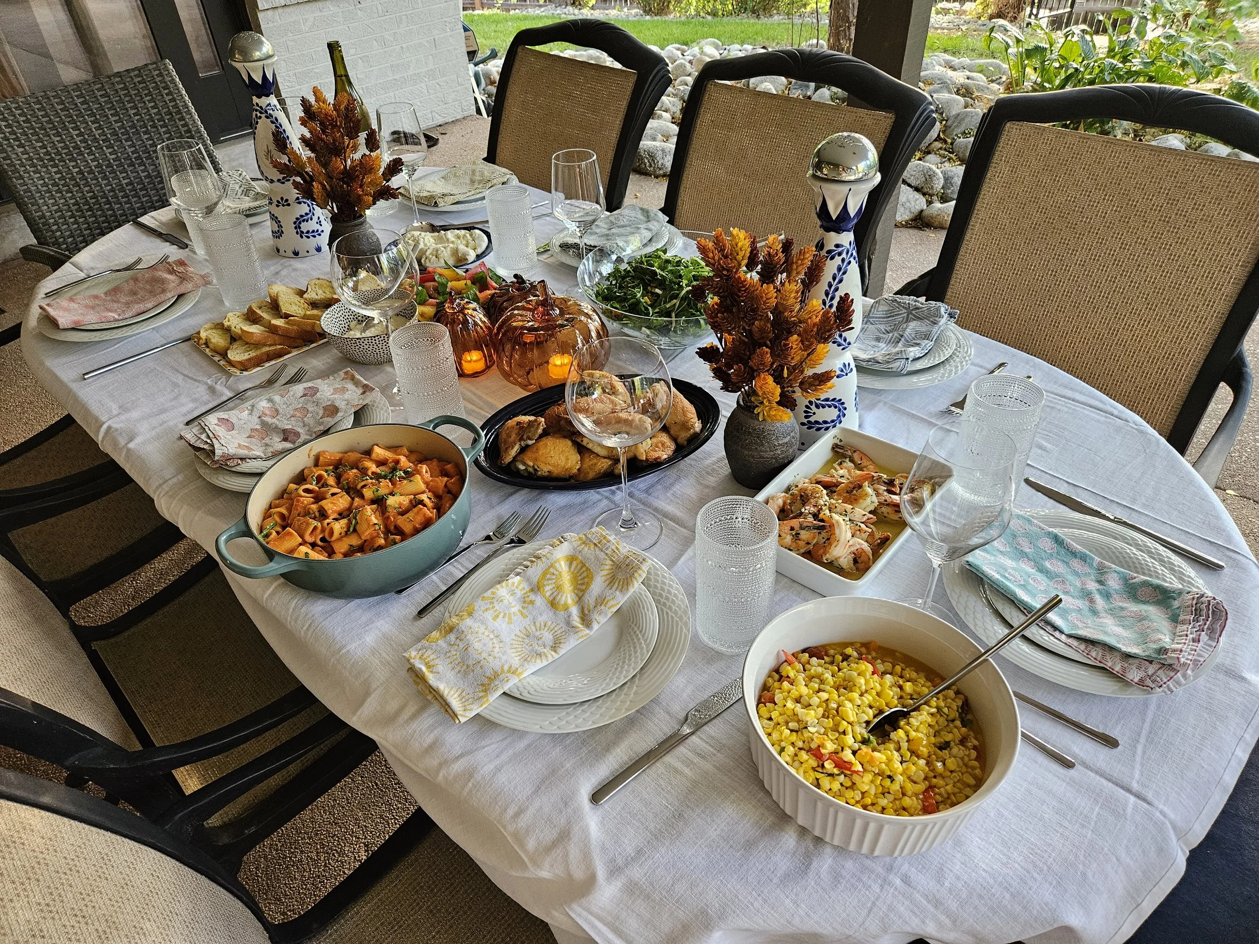 Family style dinner