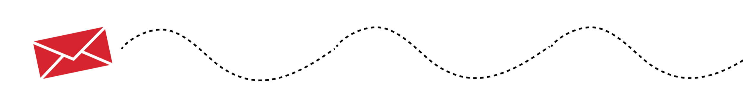 Black text reading 'email' next to a red envelope icon with a black background.
