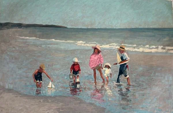 Children on the Beach (20x30)