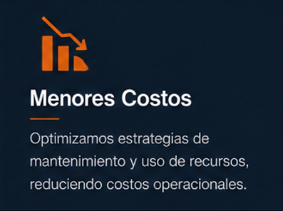 Optimización de costos operacionales mediante mejores prácticas de mantenimiento.