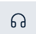 Icon of headphones with a central microphone