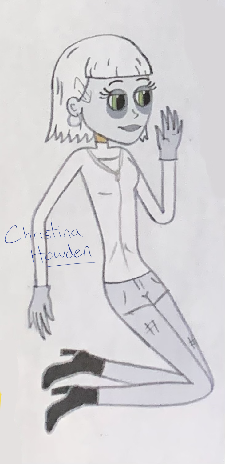 Alanna, early paper drawing (was going to be a ghost)